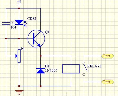 光控电路电路图,光控开关加接触器控制原理图