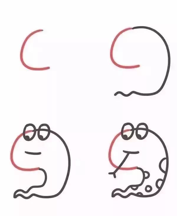 简笔画动漫人物零基础教学,幼儿简笔画入门零基础教程