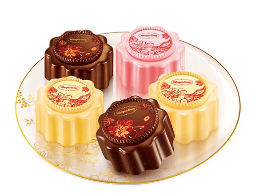 星巴克月饼哈根达斯月饼,哈根达斯月饼制作教程