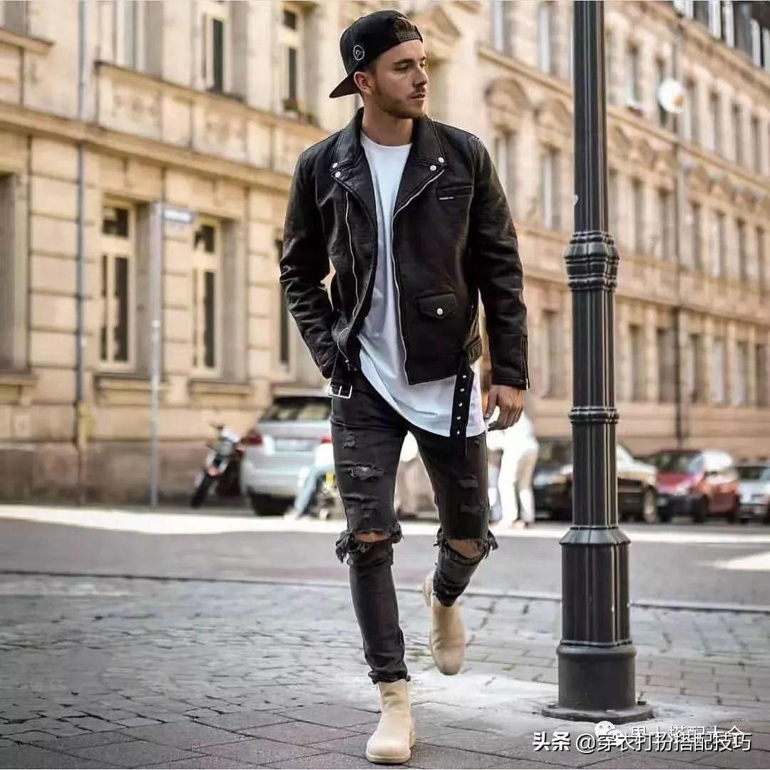 今日爆款男士皮衣春季138元,今年最流行的男青年穿真皮皮衣