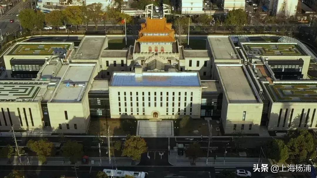 上海杨浦鸟瞰图,俯瞰上海杨浦滨江