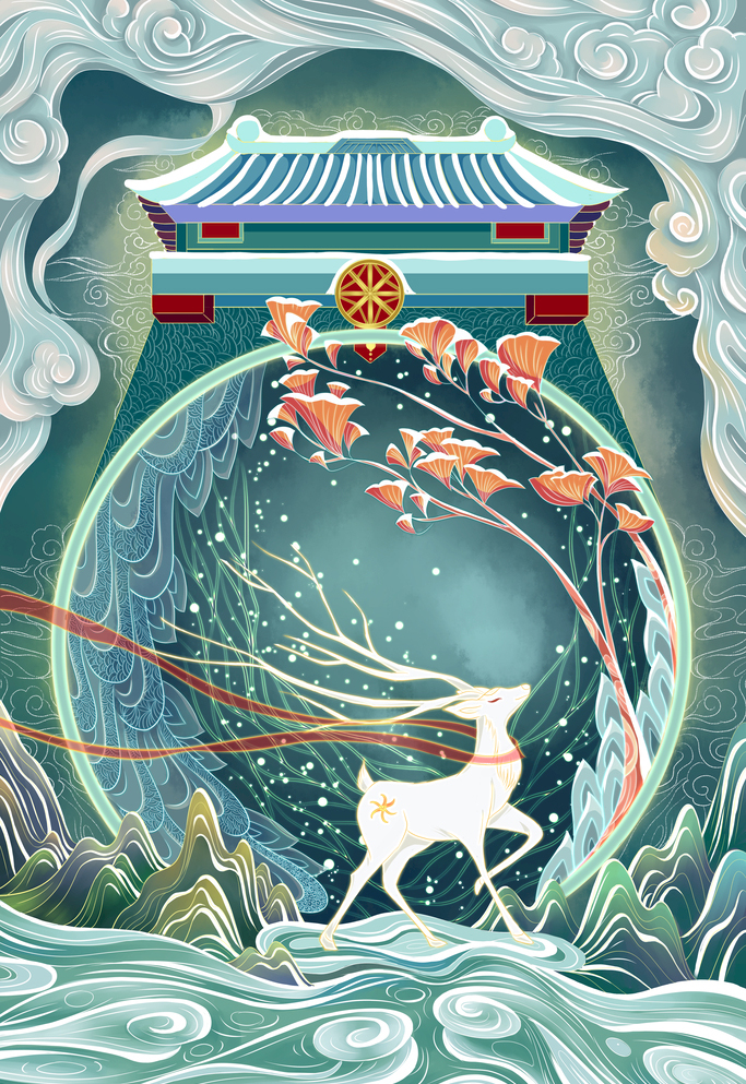 手绘国潮壁纸1920*1080,国潮壁纸图片保存