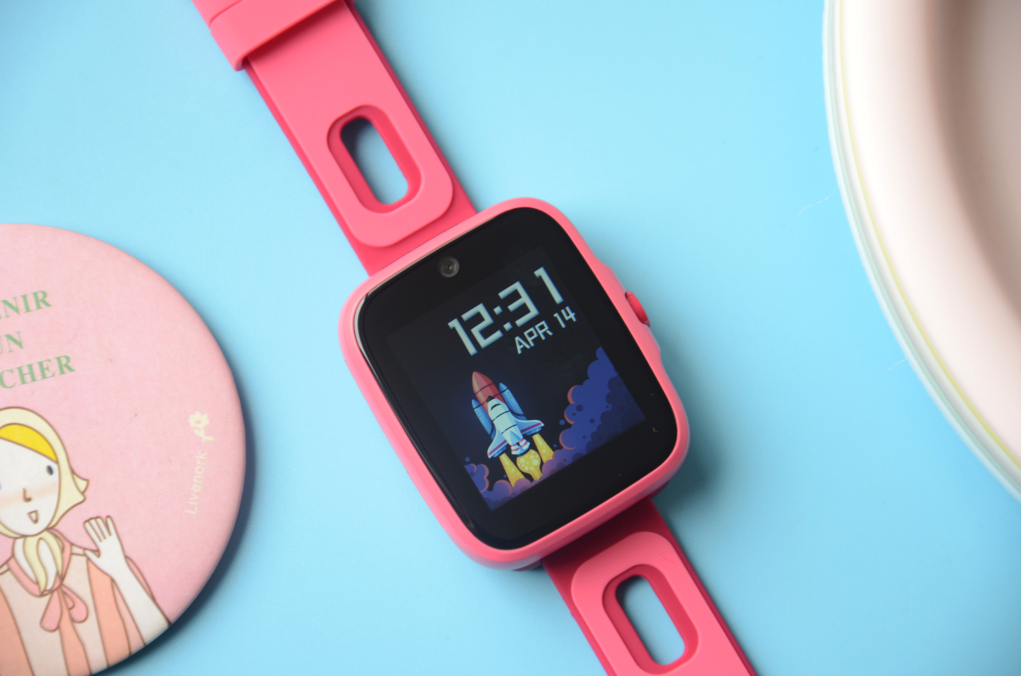 糖猫电话手表k1测评,双摄像头安卓手表