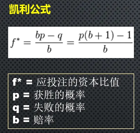 顶级凯利公式图解,炒股凯利公式详解大全