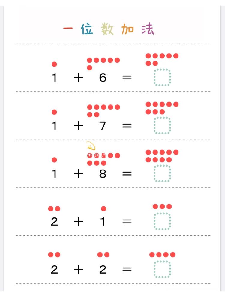 数学启蒙1-10加减法教案,一年级口算题100道混合加减10以内