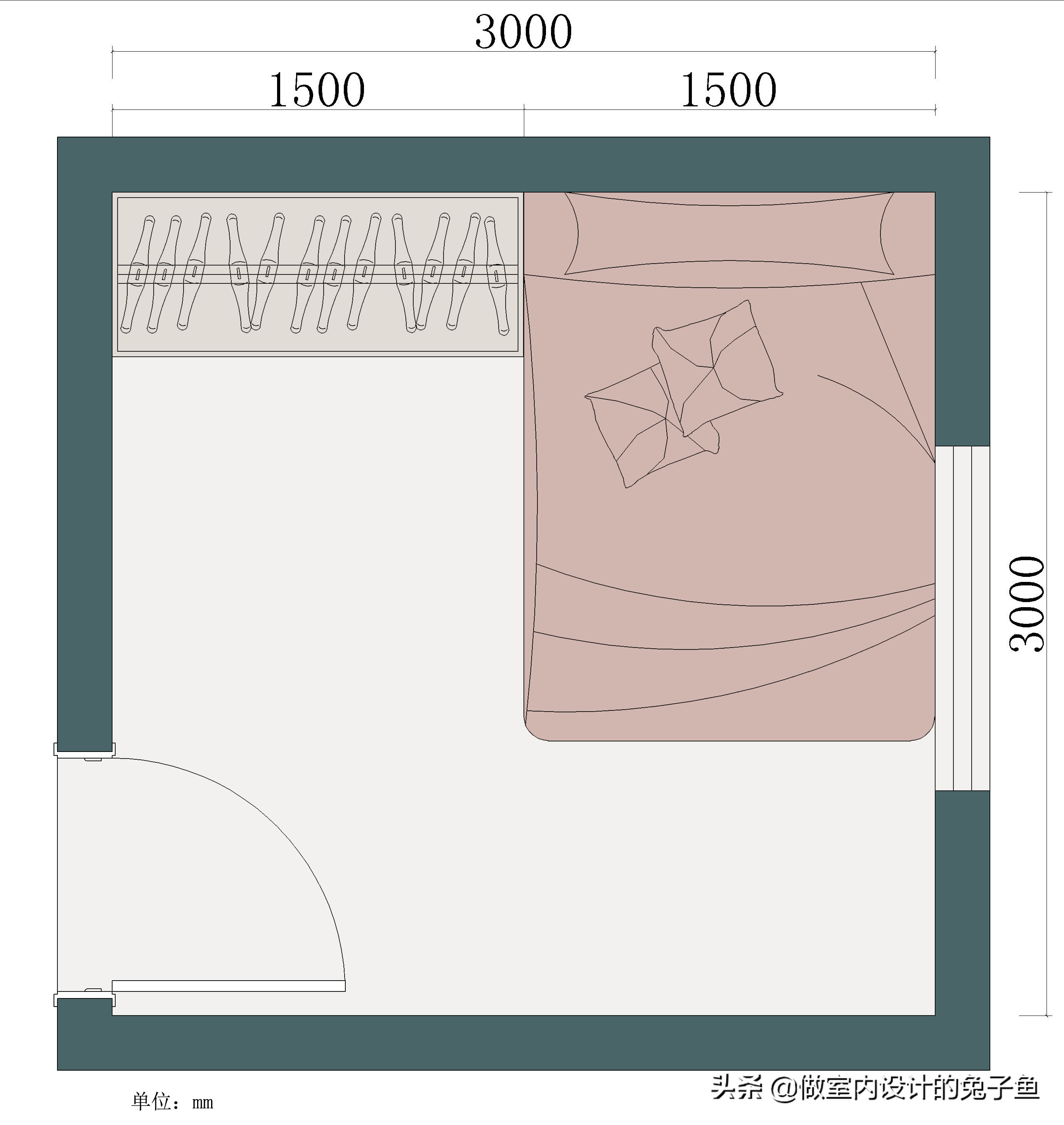 卧室衣柜和床正确摆放方法,卧室里的衣柜和床正确摆放位置