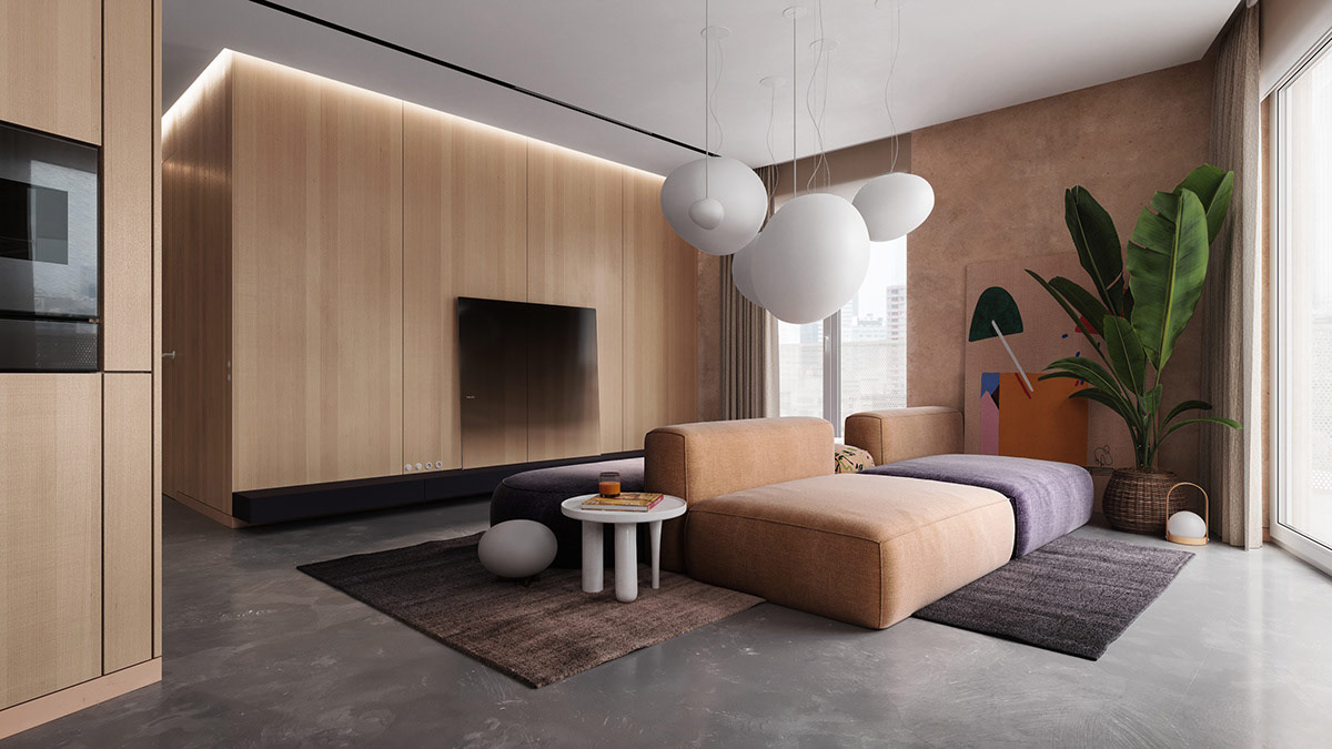 色彩质感强的室内设计,色彩主义室内设计