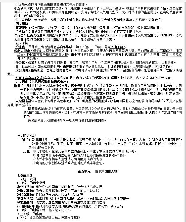 2021高考历史复习提纲（包括选修）拿去看看吧，非常详细