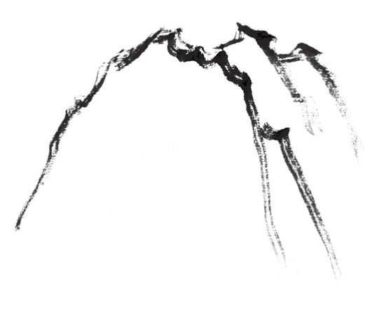 国画山的画法和步骤,国画基础入门教程39山石结构画法