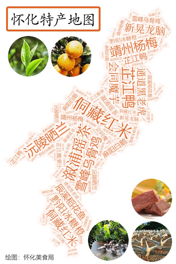 过年送礼送啥子？一图带你看尽怀化各地的特产