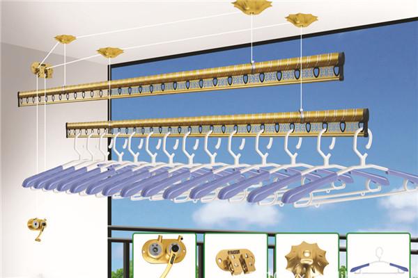 阳台晾衣架安装方法,晾衣架顶座横着安装还是竖着安装