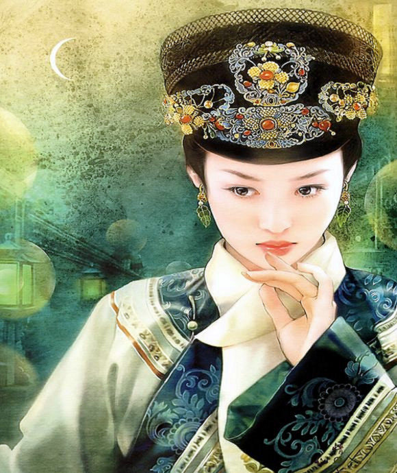 红颜如玉---德珍彩绘经典美女画