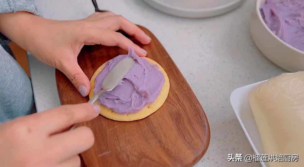 芋泥麻薯软糯香甜巨好吃,芋泥控最爱的芋泥铜锣烧