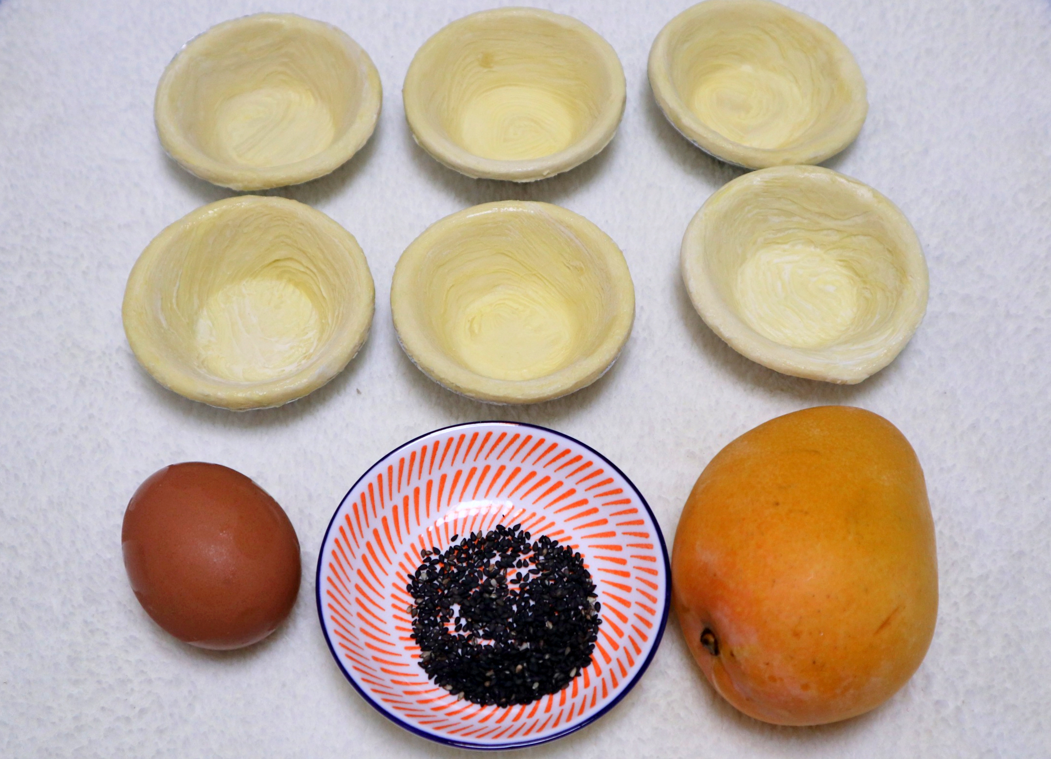 空气炸锅蛋挞皮不用芝士做芒果派,蛋挞皮芒果派教程