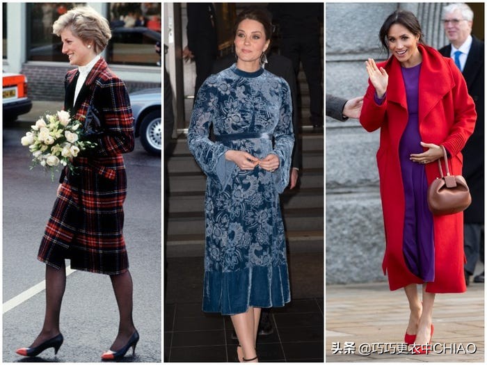 王室王妃戴安娜,王室戴安娜日常穿搭