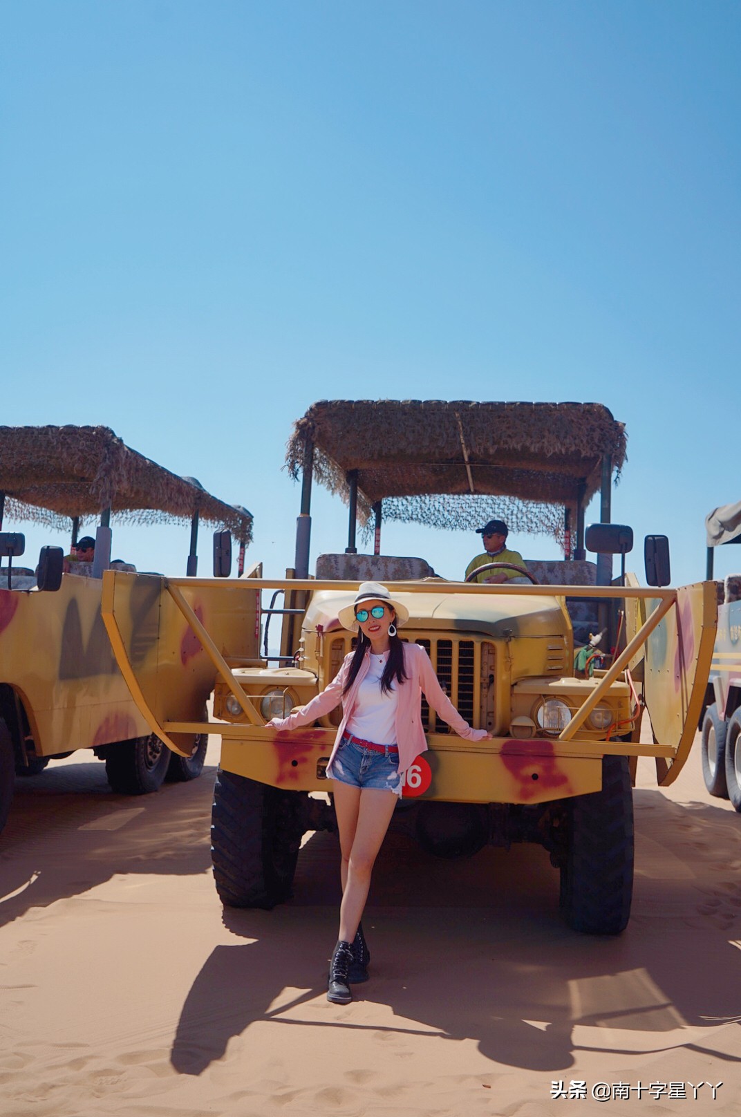 宁夏沙坡头沙漠美景,沙坡头沙漠区和黄河区