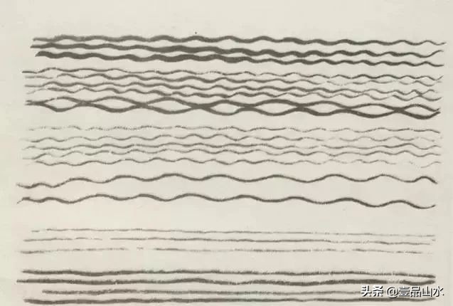 国画山水的水的画法,国画水的画法视频教程