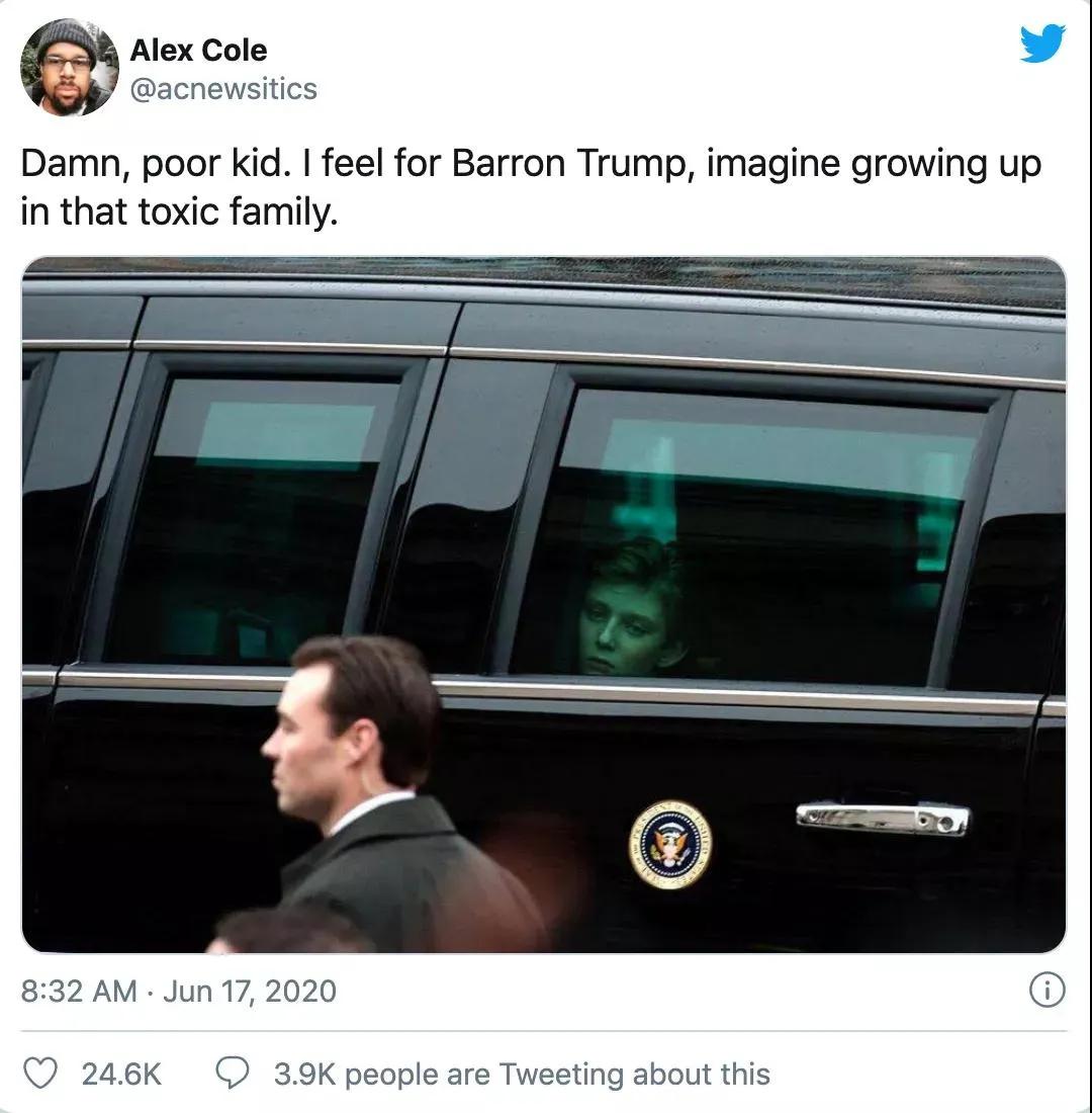 川普的小儿子颜值,川普的小儿子颜值逆天