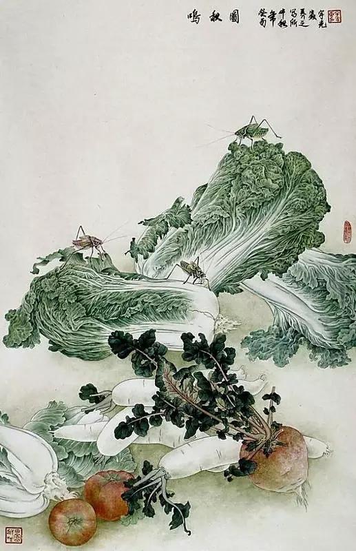 画白菜技法,3d白菜画