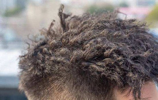 男生烫头发造型,头发造型男生三七烫