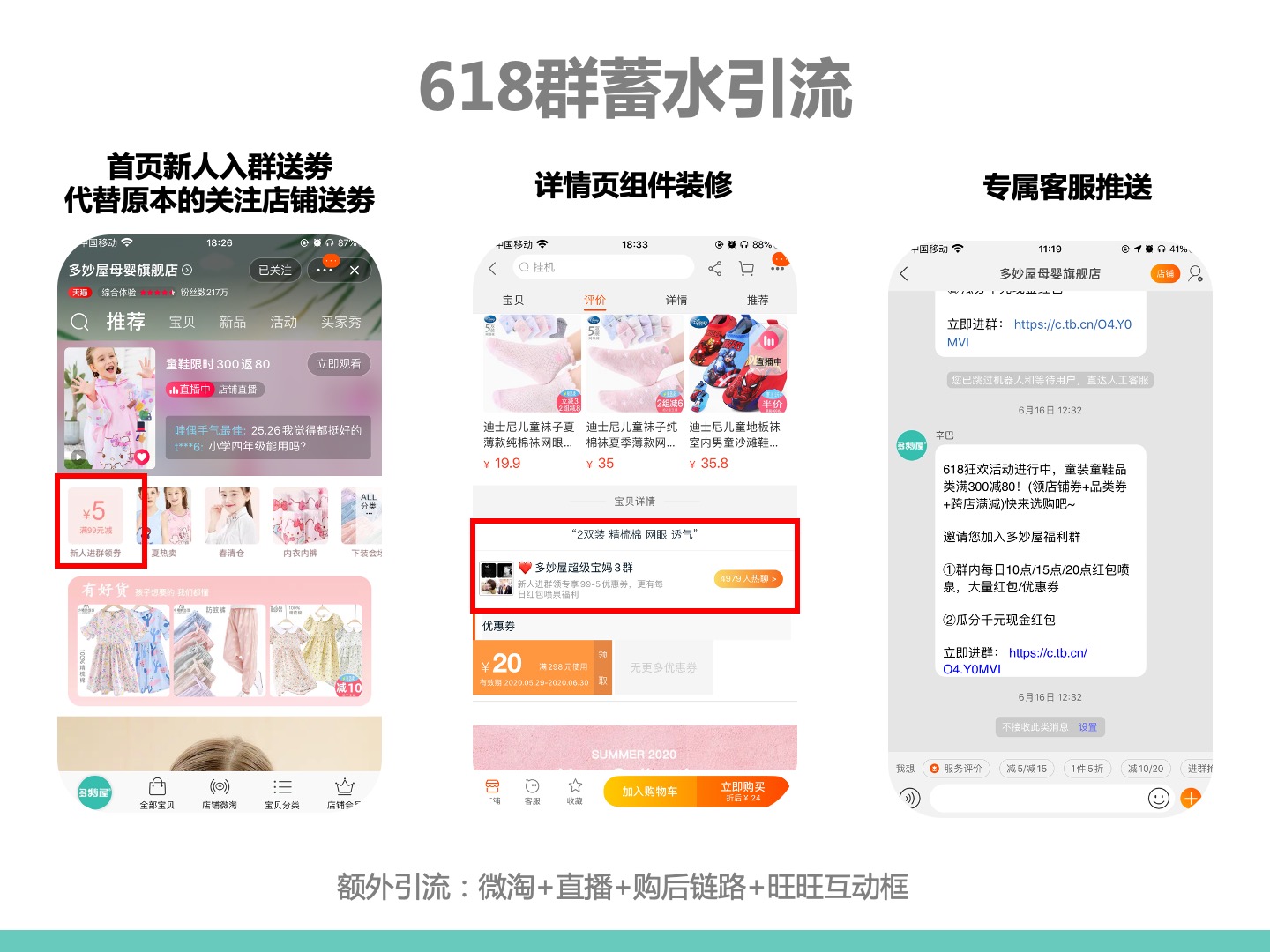 淘宝群聊,淘宝母婴代运营案例
