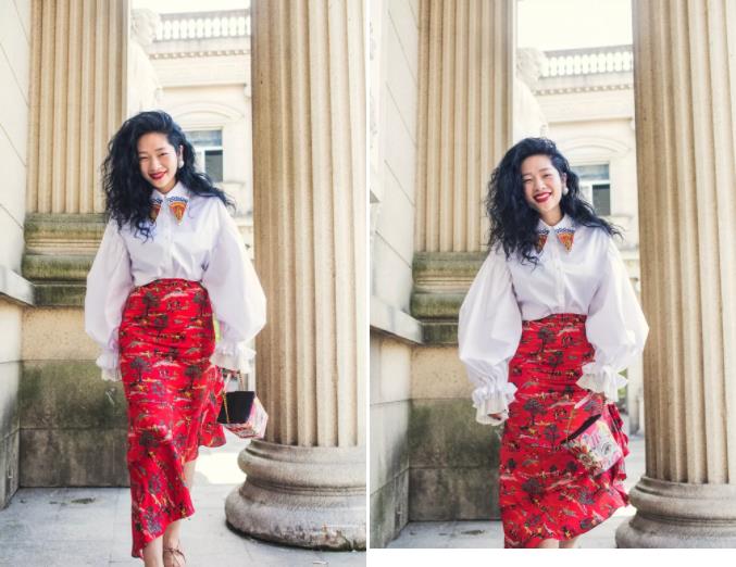 新中式红色日常穿搭,拒绝俗套的穿搭