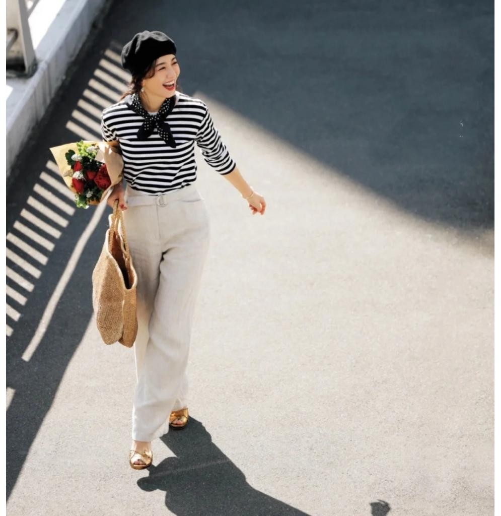 普通的条纹衫如何穿得简单又时髦,条纹衫的各种穿法