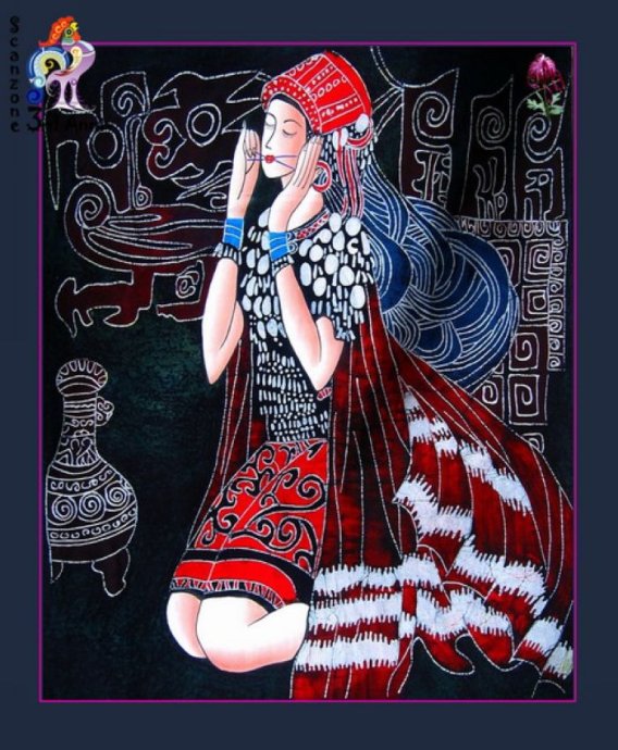 贵州扎染艺术简介,苗族蜡染艺术作品欣赏