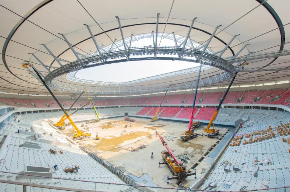 上海浦东专业足球场最新进展,上海浦东足球场建造