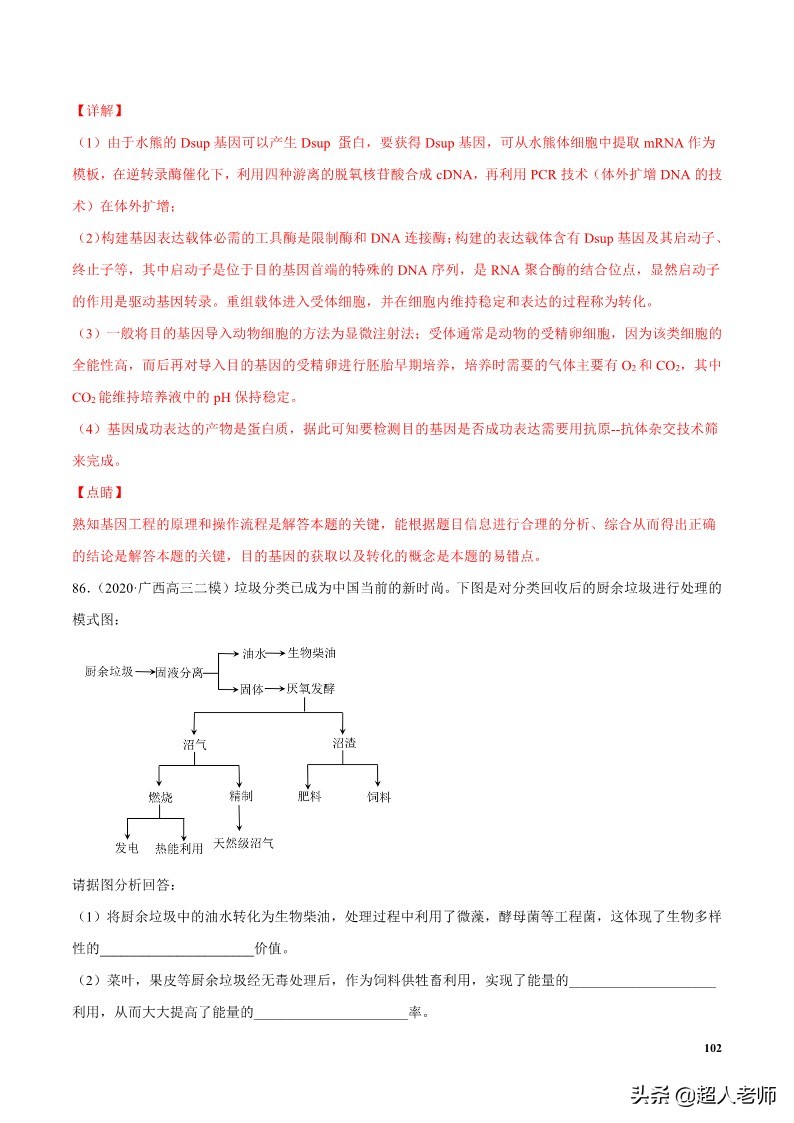 2024生物高考10大热点主题,生物江苏新高考复习资料2025