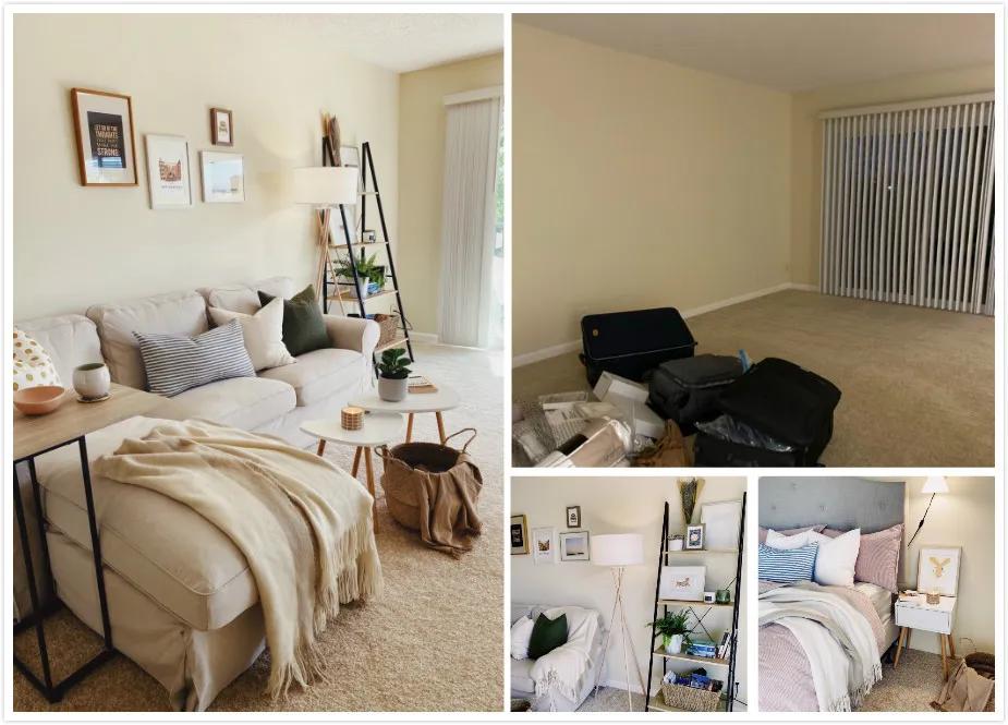 出租屋老装修如何改造,56平旧房两室一厅改造