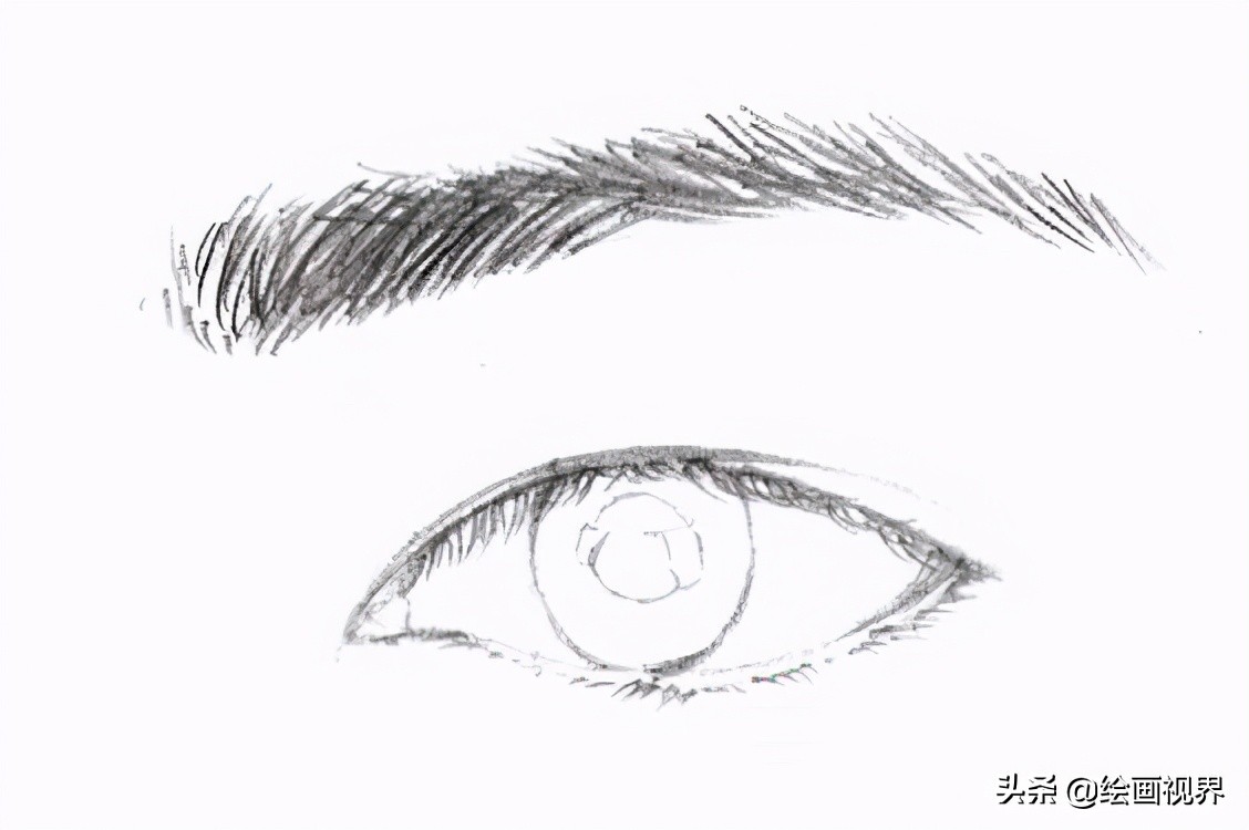初学者画眼睛的步骤图简单,一步一步教你画眼睛初学者
