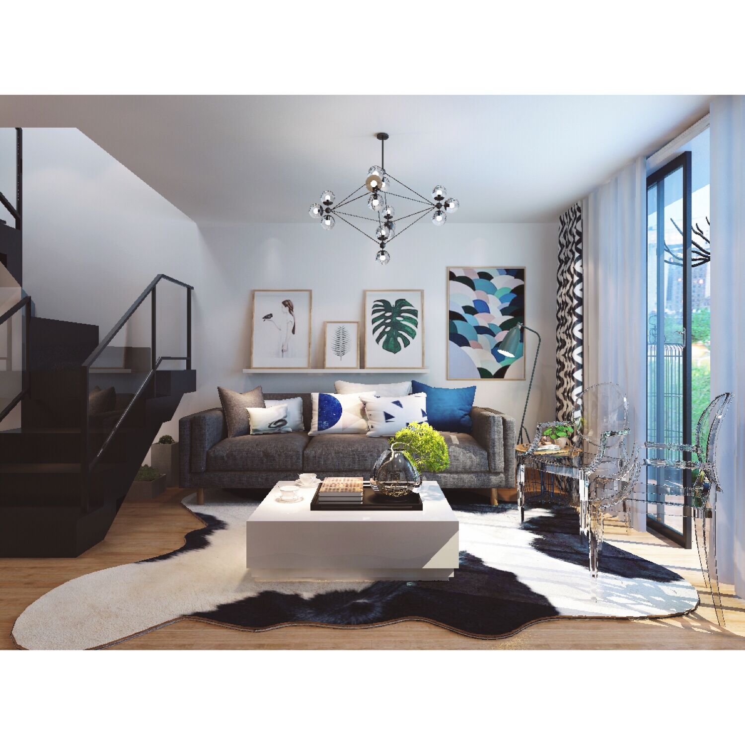 南宁loft装修设计,南宁骋望麓涛复式楼装修案例