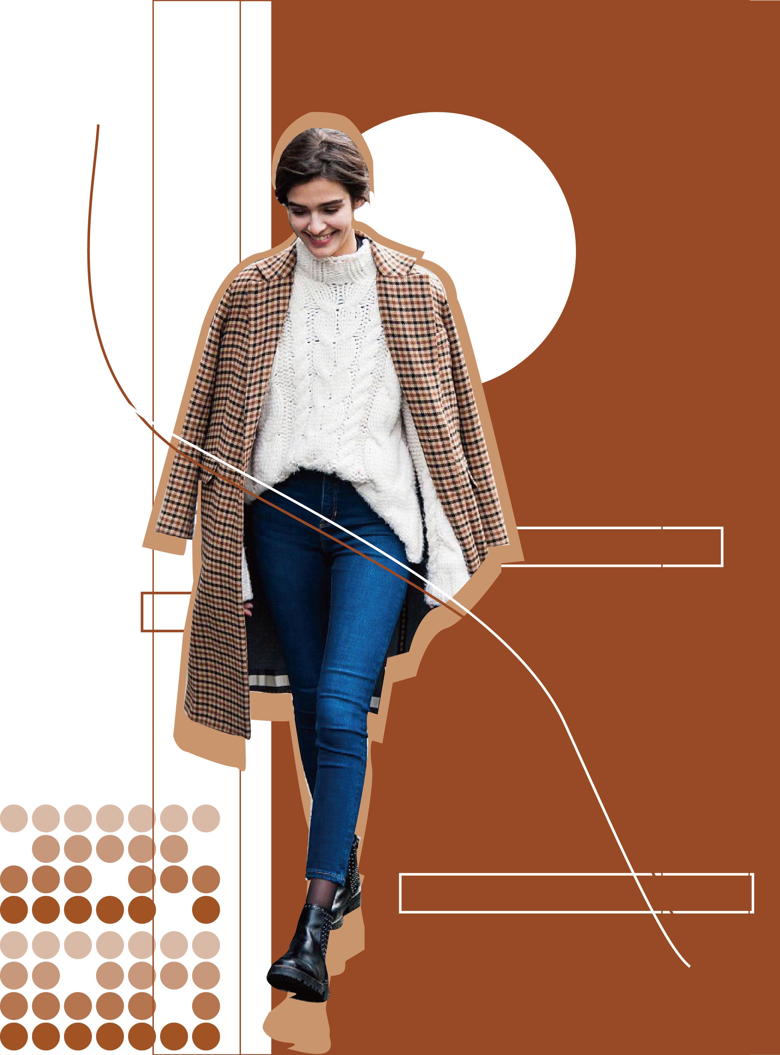 牛仔裤搭配中长款大衣,毛呢大衣牛仔裤怎么搭配好看