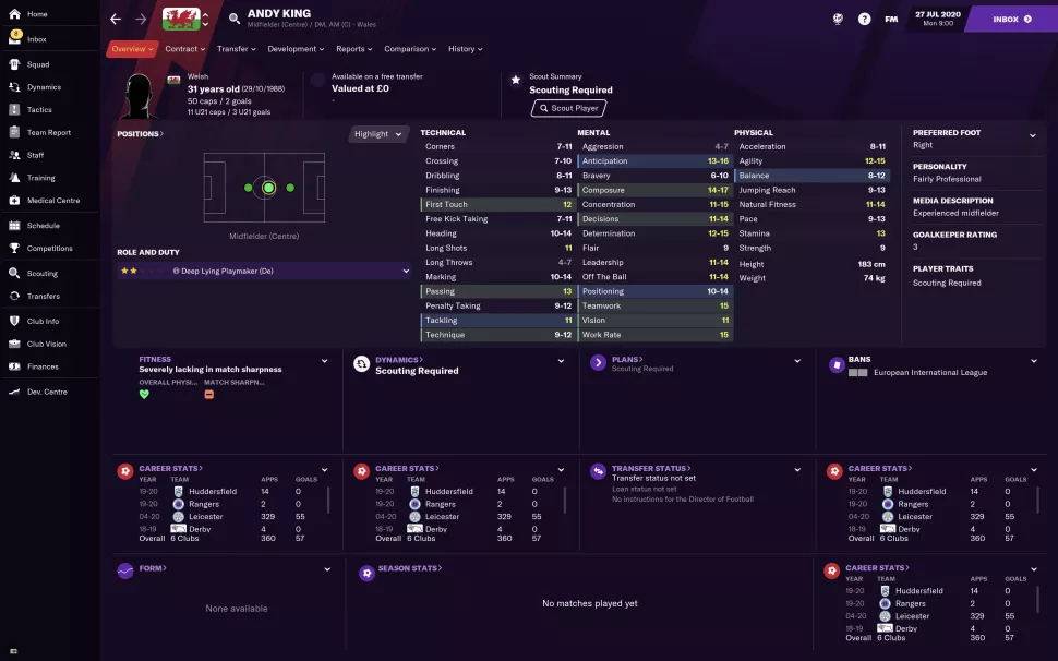 fm2021开档必签球员推荐,fm2021开档必签年轻妖人