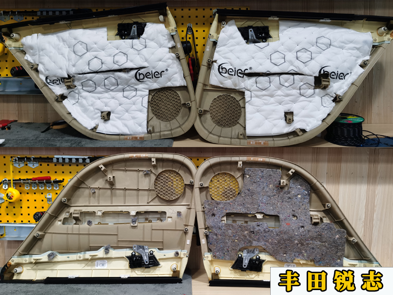 丰田13款锐志改装高音升降喇叭,锐志音响处理器