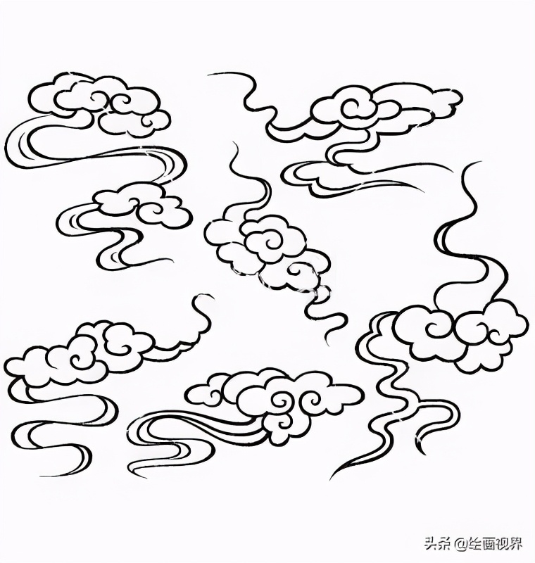 画祥云基础,有没有更简单的祥云画法