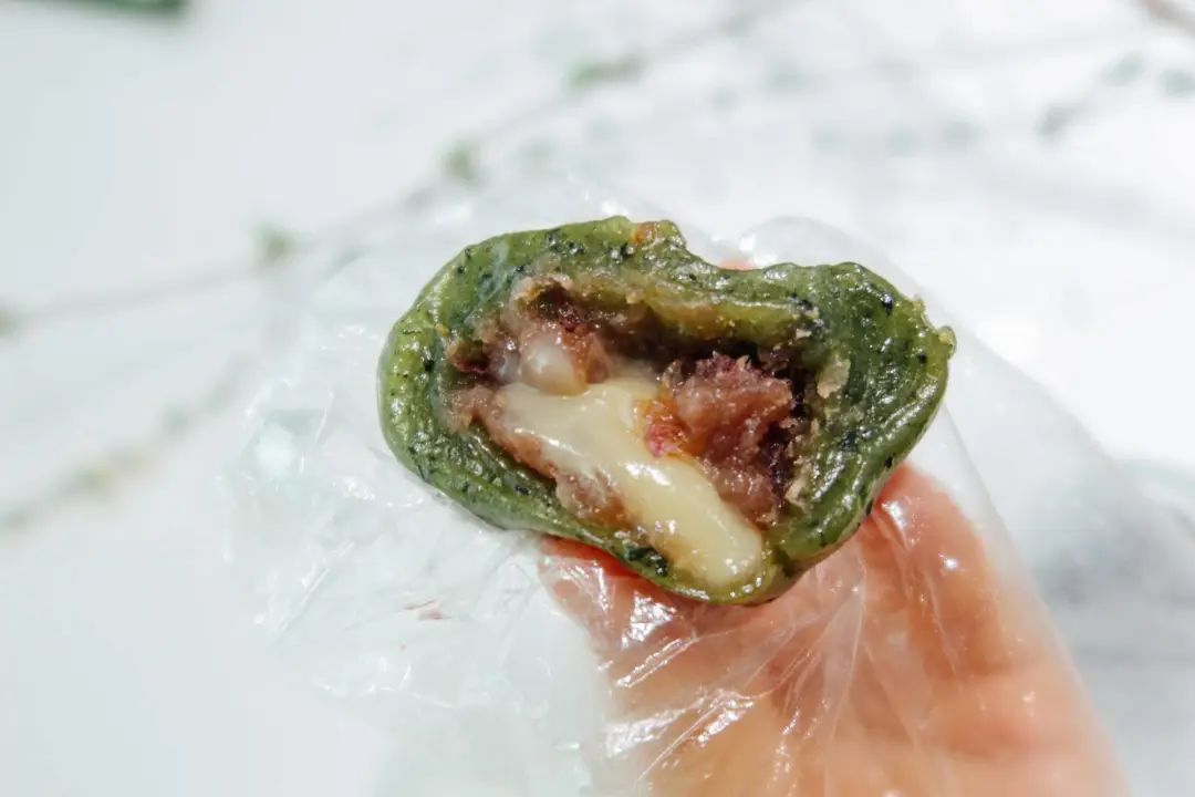 彩色青团试吃,各个牌子的青团试吃