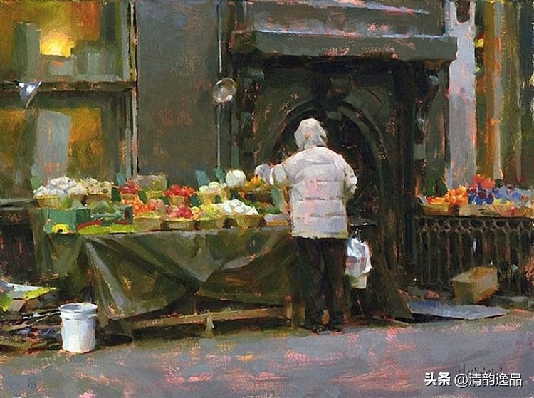 美国艺术家乔biwler油画作品赏析,丽莎印象派油画欣赏