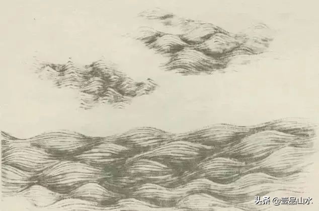 国画山水的水的画法,国画水的画法视频教程