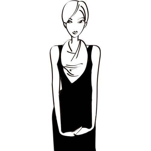 短丝巾搭配衬衫及职业装系法大全,女士黑色衬衣职业装配什么丝巾