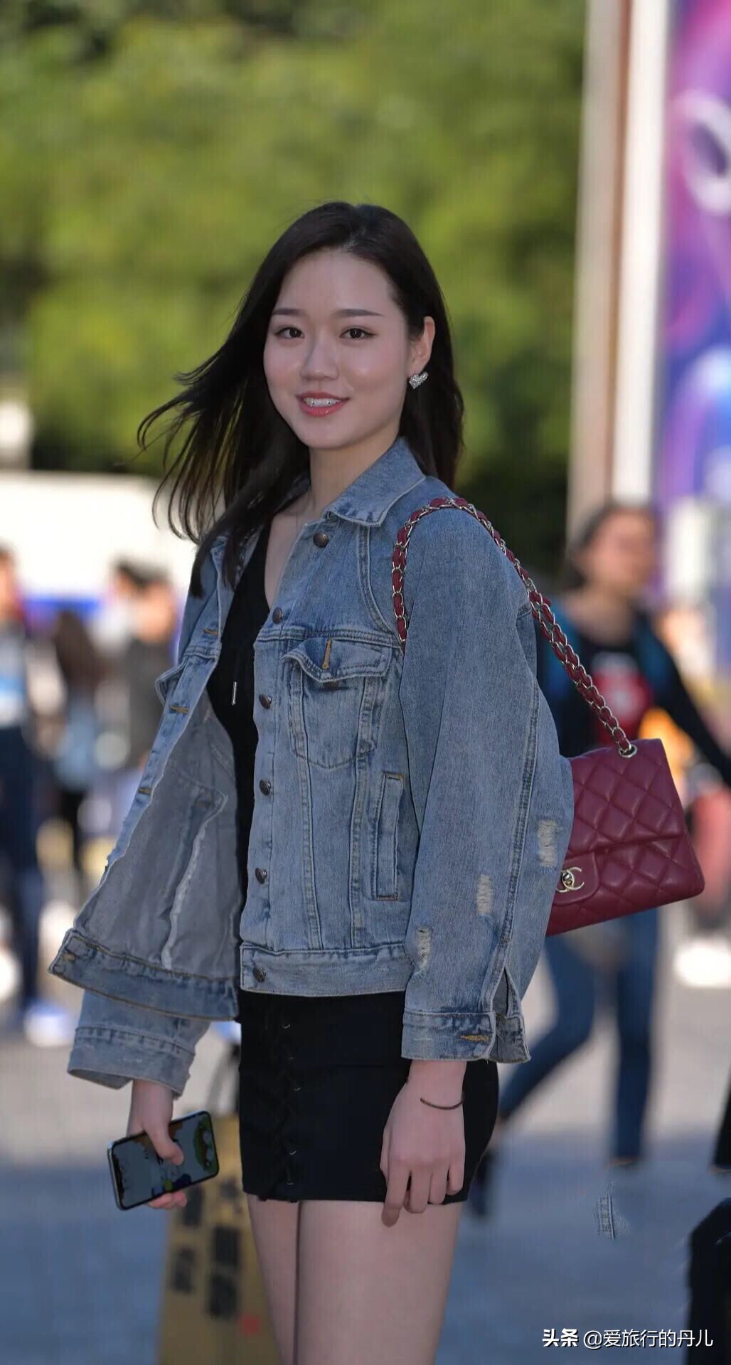 微胖型女生休闲牛仔服穿搭,微胖女生黑色吊带裙显瘦搭配