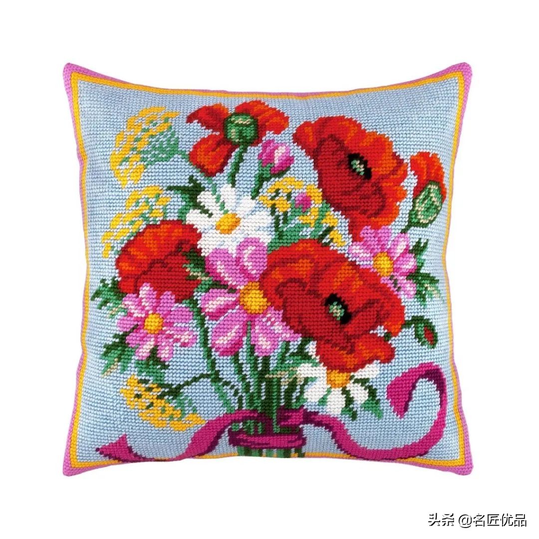 旧物利用!毛线用不完就用来刺绣,这才是十字绣最让人佩服的绣法
