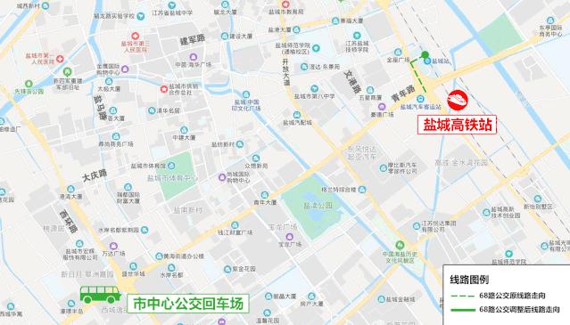 盐城市全线公交车路线大全,最新盐城市区公交车线路图