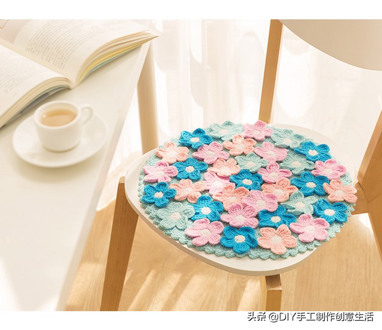 美轮美奂的钩编坐垫,怎样钩编各种坐垫