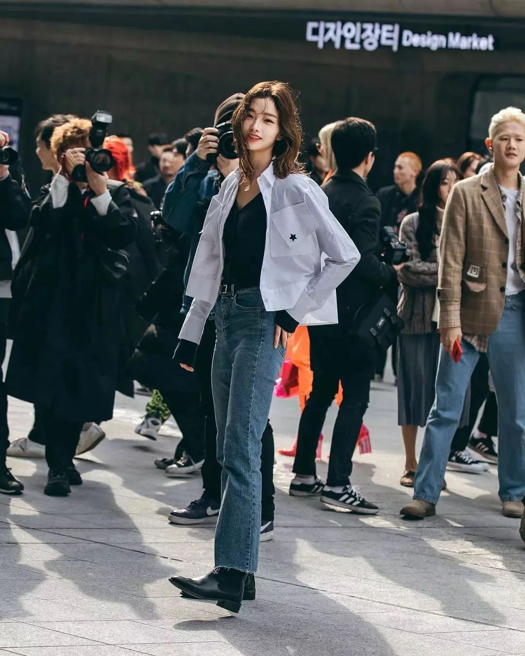 老爹裤的搭配才时髦,老爹裤让你显瘦又时髦