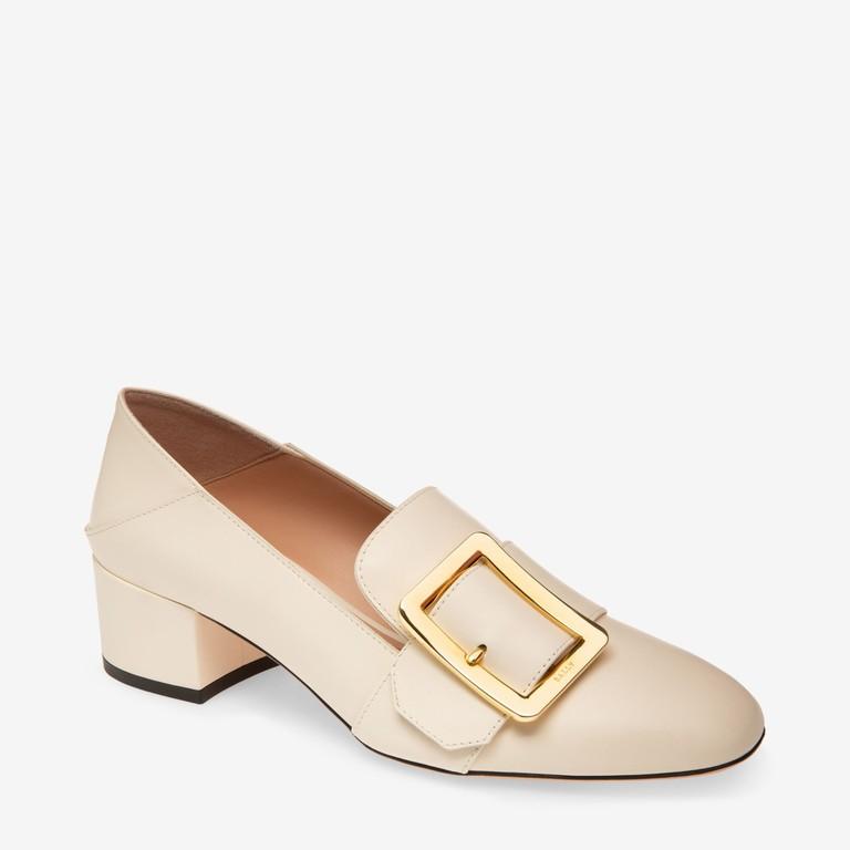 百丽方扣穆勒鞋女,复古一字扣穆勒鞋