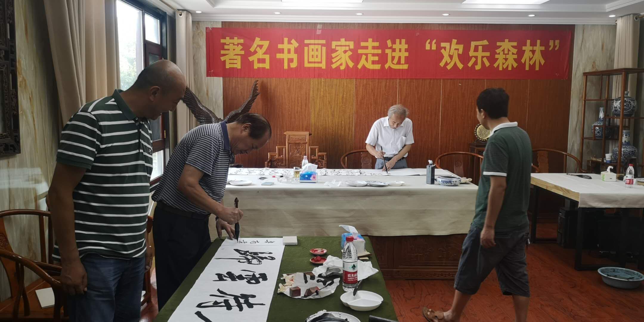 楹联诗词与书法,楹联书法作品欣赏长联