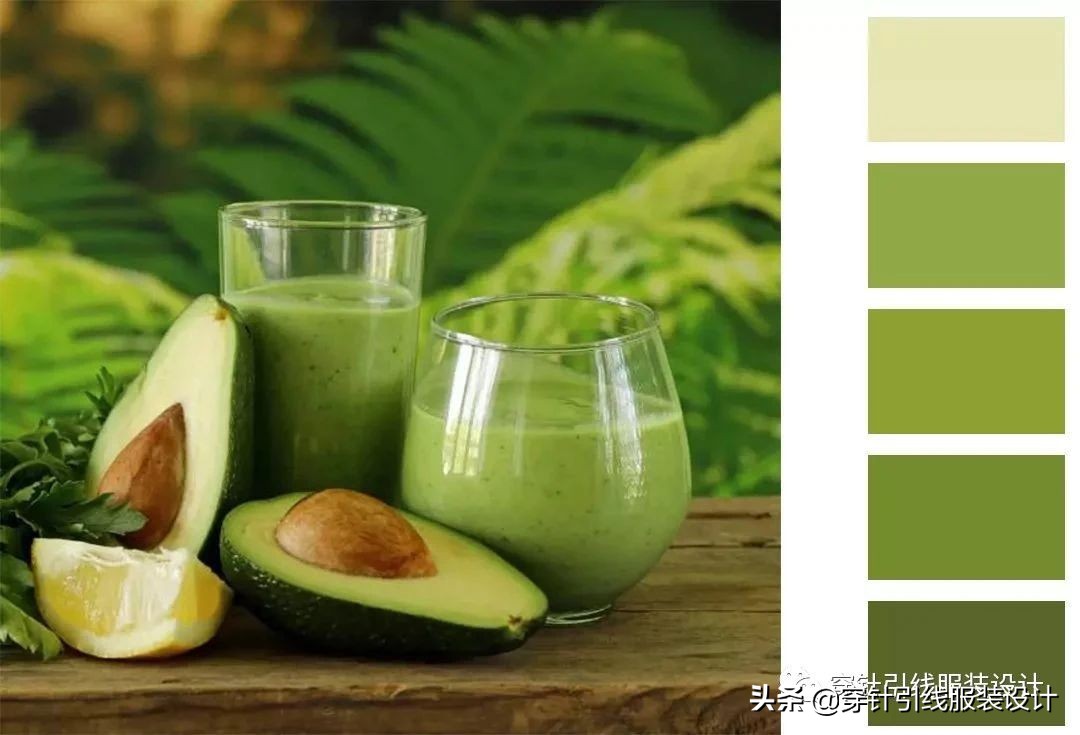 橄榄绿配色牛油果绿,薄荷绿今年超流行显白