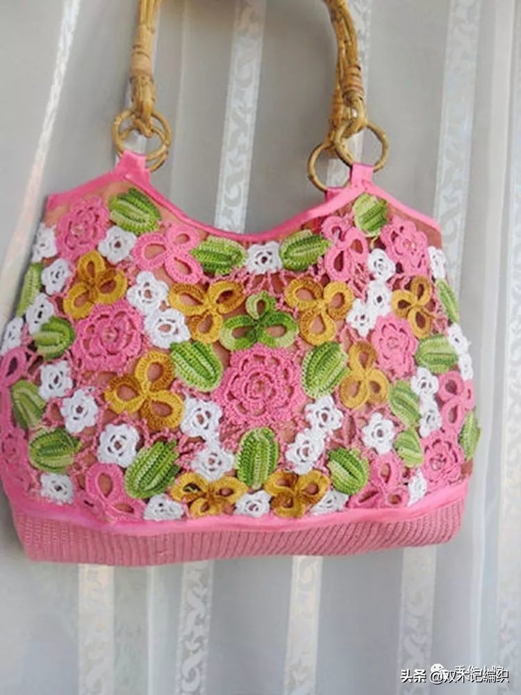 精美绝伦的爱尔兰拼花蕾丝手工编织包包